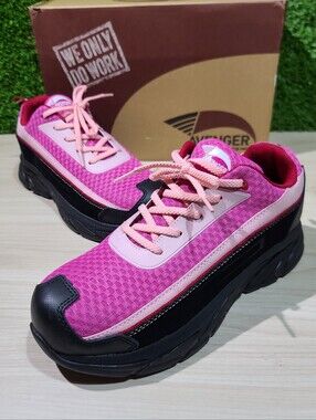 Avenger Electra CT Work Boots - Pink/Black 9.5 New